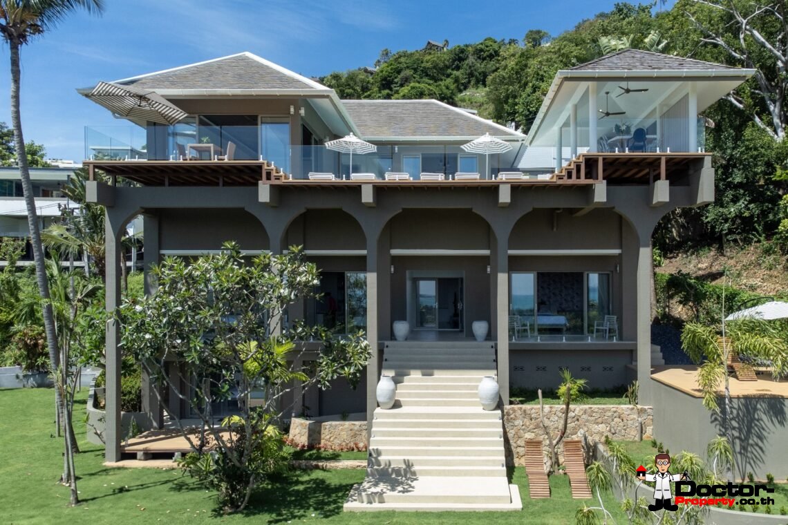 5 Bedroom Sea View Villa – Bophut, Koh Samui – For Sale